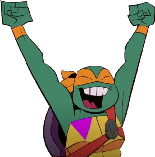 😄 emoji 🧡 Michelangelo 🧡 Telegram sticker 12 of 16