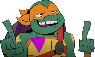 😏 emoji 🧡 Michelangelo 🧡 Telegram sticker 13 of 16