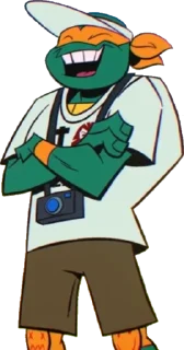 😄 emoji 🧡 Michelangelo 🧡 Telegram sticker 10 of 16