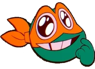 🤩 emoji 🧡 Michelangelo 🧡 Telegram sticker 16 of 16