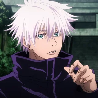 🤍 emoji Satoru Gojo (@TodorokiShouto) Telegram sticker 5 of 95
