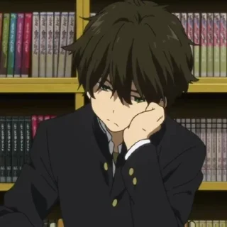 ➖ emoji Houtarou Oreki . @QuqnuC . Telegram sticker 22 of 57