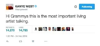 Sticker from Kanye Tweets