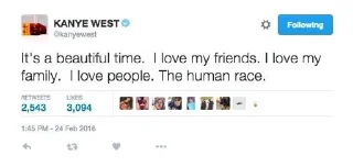 Sticker from Kanye Tweets