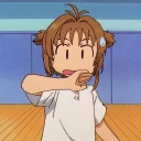 😨 emoji CardCaptor Sakura Telegram sticker 5 of 13