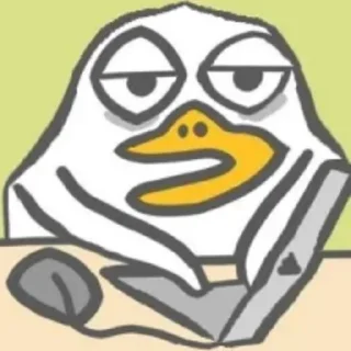 💨 emoji Duck Duck Telegram sticker 3 of 60