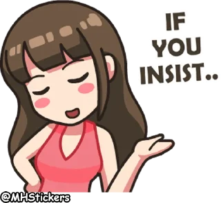 😏 emoji @MHStickers Ordinary Girl Telegram sticker 5 of 41