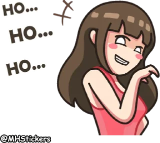 😈 emoji @MHStickers Ordinary Girl Telegram sticker 9 of 41