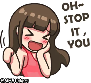 😆 emoji @MHStickers Ordinary Girl Telegram sticker 21 of 41