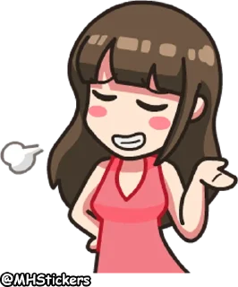 😎 emoji @MHStickers Ordinary Girl Telegram sticker 23 of 41