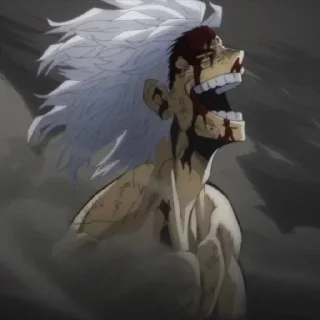 😈 emoji Shigaraki Tomura @StickersofAnime Telegram sticker 2 of 73
