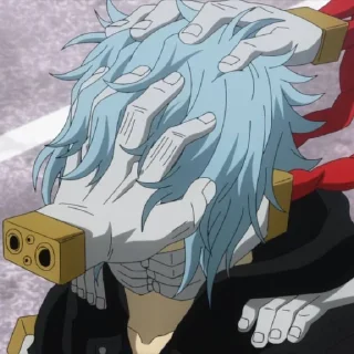 😐 emoji Shigaraki Tomura @StickersofAnime Telegram sticker 9 of 73