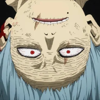 🙃 emoji Shigaraki Tomura @StickersofAnime Telegram sticker 16 of 73