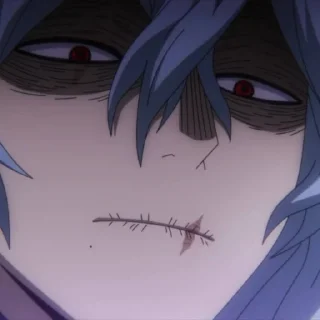 😒 emoji Shigaraki Tomura @StickersofAnime Telegram sticker 5 of 73