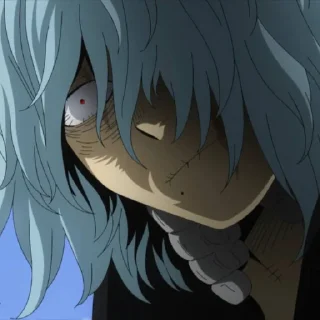 😳 emoji Shigaraki Tomura @StickersofAnime Telegram sticker 15 of 73