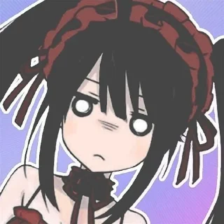 🌟 emoji ✿ Kurumi Tokisaki ⏳ @KesitoMania Telegram sticker 7 of 120