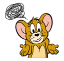 😕 emoji Tom and Jerry Telegram sticker 23 of 41