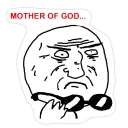 😨 emoji Rage Faces Grucha Telegram sticker 9 of 45