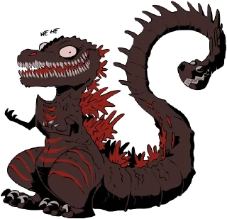 🙃 emoji Godzilla Telegram sticker 15 of 22