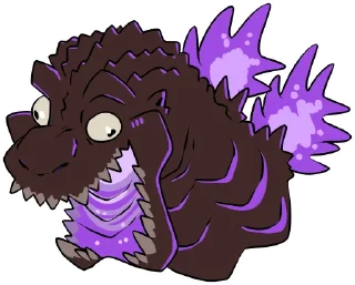 🤪 emoji Godzilla Telegram sticker 7 of 22
