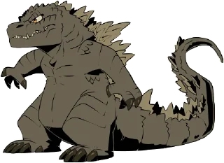 😎 emoji Godzilla Telegram sticker 16 of 22