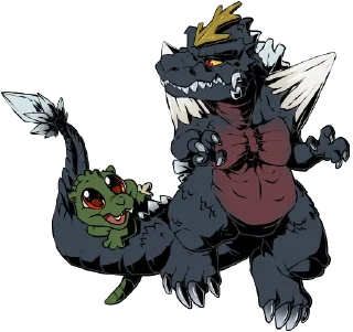 👶 emoji Godzilla Telegram sticker 13 of 22