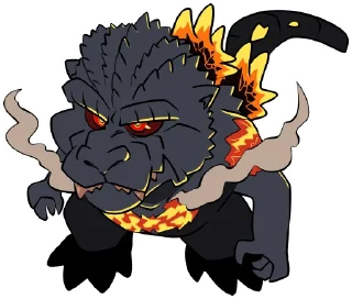 😡 emoji Godzilla Telegram sticker 10 of 22