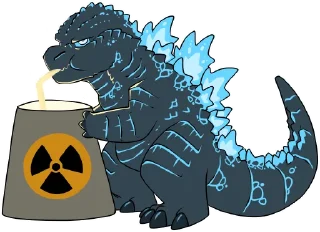 🍹 emoji Godzilla Telegram sticker 18 of 22