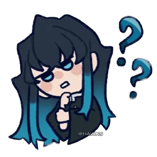 🤔 emoji 🎴Demon Slayer (@TodorokiShouto) Telegram sticker 18 of 67