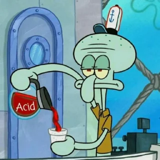 ⚓️ emoji Squidward - @Stickerabad Telegram sticker 17 of 59