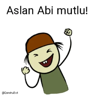 😄 emoji Aslan Abi @Qonshubot Telegram sticker 12 of 31