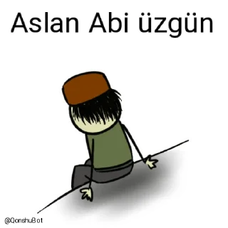 😓 emoji Aslan Abi @Qonshubot Telegram sticker 11 of 31