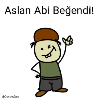 👍 emoji Aslan Abi @Qonshubot Telegram sticker 20 of 31