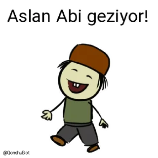 🚶‍♂️ emoji Aslan Abi @Qonshubot Telegram sticker 10 of 31