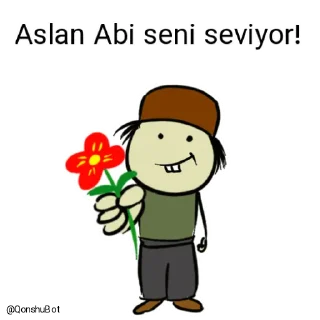 ❤️ emoji Aslan Abi @Qonshubot Telegram sticker 8 of 31