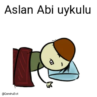 😴 emoji Aslan Abi @Qonshubot Telegram sticker 17 of 31