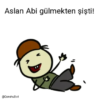 🤣 emoji Aslan Abi @Qonshubot Telegram sticker 23 of 31