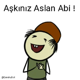 ❤️ emoji Aslan Abi @Qonshubot Telegram sticker 7 of 31
