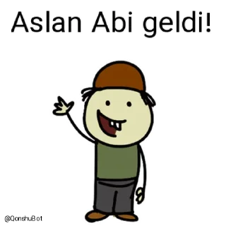 ✋️ emoji Aslan Abi @Qonshubot Telegram sticker 1 of 31