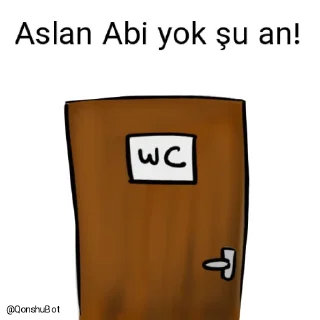🚽 emoji Aslan Abi @Qonshubot Telegram sticker 22 of 31
