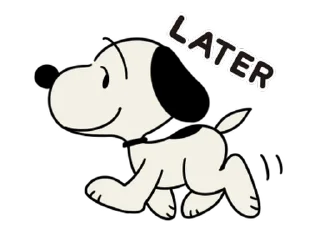 👋 emoji Animated Snoopy Retro Stickers @moe_sticker_bot Telegram sticker 24 of 24