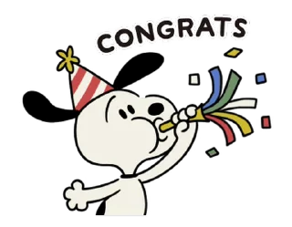 🥳 emoji Animated Snoopy Retro Stickers @moe_sticker_bot Telegram sticker 17 of 24