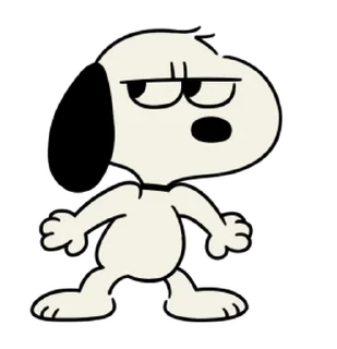 😒 emoji Animated Snoopy Retro Stickers @moe_sticker_bot Telegram sticker 5 of 24