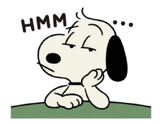 🤨 emoji Animated Snoopy Retro Stickers @moe_sticker_bot Telegram sticker 22 of 24
