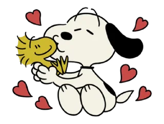 🥰 emoji Animated Snoopy Retro Stickers @moe_sticker_bot Telegram sticker 4 of 24