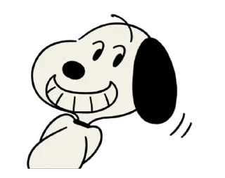 😁 emoji Animated Snoopy Retro Stickers @moe_sticker_bot Telegram sticker 8 of 24