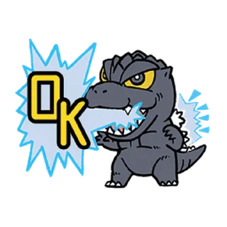 Sticker from Godzilla @StickersCloud