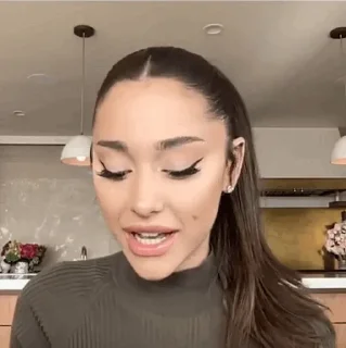😐 emoji 'Ariana Grande | @iStickerLand, Telegram sticker 22 of 62