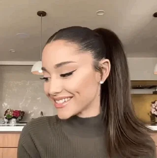 😐 emoji 'Ariana Grande | @iStickerLand, Telegram sticker 15 of 62