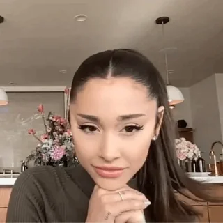 😐 emoji 'Ariana Grande | @iStickerLand, Telegram sticker 6 of 62